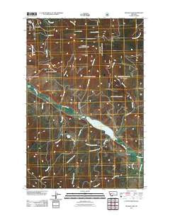 Nevada Lake Montana Historical topographic map, 1:24000 scale, 7.5 X 7.5 Minute, Year 2011