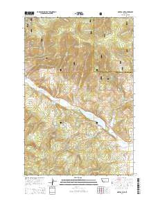Nevada Lake Montana Current topographic map, 1:24000 scale, 7.5 X 7.5 Minute, Year 2014