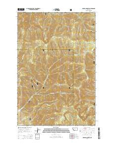 Nevada Mountain Montana Current topographic map, 1:24000 scale, 7.5 X 7.5 Minute, Year 2014