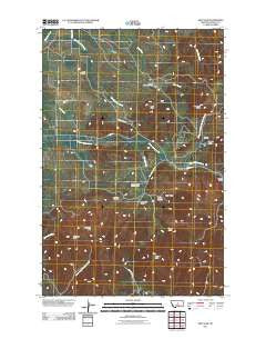 New Year Montana Historical topographic map, 1:24000 scale, 7.5 X 7.5 Minute, Year 2011