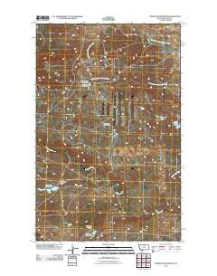 Newhouse Reservoir Montana Historical topographic map, 1:24000 scale, 7.5 X 7.5 Minute, Year 2011