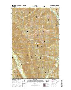 Newton Mountain Montana Current topographic map, 1:24000 scale, 7.5 X 7.5 Minute, Year 2014