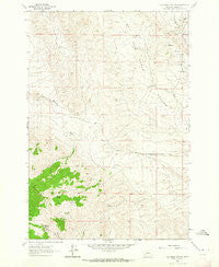 Nez Perce Hollow Montana Historical topographic map, 1:24000 scale, 7.5 X 7.5 Minute, Year 1961