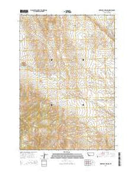 Nez Perce Hollow Montana Current topographic map, 1:24000 scale, 7.5 X 7.5 Minute, Year 2014