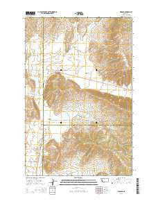 Niarada Montana Current topographic map, 1:24000 scale, 7.5 X 7.5 Minute, Year 2014