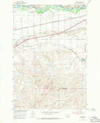 Nibbe Montana Historical topographic map, 1:24000 scale, 7.5 X 7.5 Minute, Year 1967
