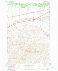 Nibbe Montana Historical topographic map, 1:24000 scale, 7.5 X 7.5 Minute, Year 1967