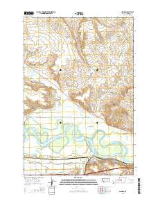 Nichols Montana Current topographic map, 1:24000 scale, 7.5 X 7.5 Minute, Year 2014