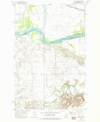 Nickwall Montana Historical topographic map, 1:24000 scale, 7.5 X 7.5 Minute, Year 1972