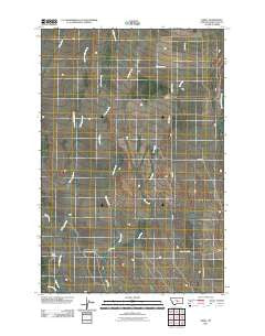 Nihill Montana Historical topographic map, 1:24000 scale, 7.5 X 7.5 Minute, Year 2011