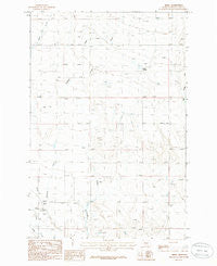 Nihill Montana Historical topographic map, 1:24000 scale, 7.5 X 7.5 Minute, Year 1986