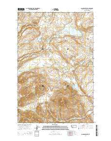 Nilan Reservoir Montana Current topographic map, 1:24000 scale, 7.5 X 7.5 Minute, Year 2014