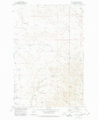 Niles Coulee Montana Historical topographic map, 1:24000 scale, 7.5 X 7.5 Minute, Year 1973