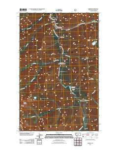 Nimrod Montana Historical topographic map, 1:24000 scale, 7.5 X 7.5 Minute, Year 2011