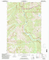 Nimrod Montana Historical topographic map, 1:24000 scale, 7.5 X 7.5 Minute, Year 1994