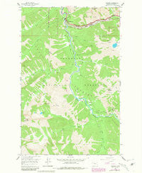 Nimrod Montana Historical topographic map, 1:24000 scale, 7.5 X 7.5 Minute, Year 1958