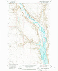 Ninemile Coulee East Montana Historical topographic map, 1:24000 scale, 7.5 X 7.5 Minute, Year 1972