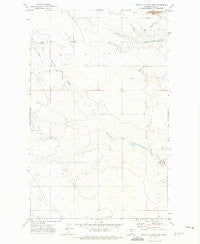 Ninemile Coulee West Montana Historical topographic map, 1:24000 scale, 7.5 X 7.5 Minute, Year 1972