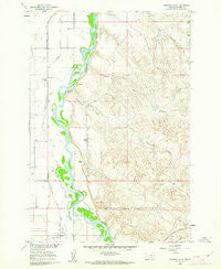 Ninemile Point Montana Historical topographic map, 1:24000 scale, 7.5 X 7.5 Minute, Year 1960