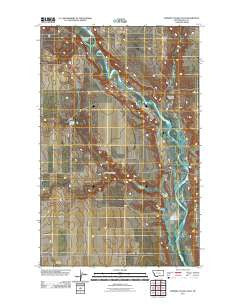 Ninemile Coulee East Montana Historical topographic map, 1:24000 scale, 7.5 X 7.5 Minute, Year 2011
