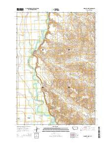 Ninemile Point Montana Current topographic map, 1:24000 scale, 7.5 X 7.5 Minute, Year 2014
