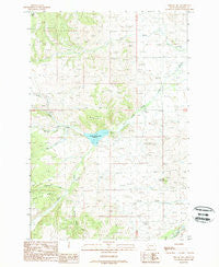 Nirling Hill Montana Historical topographic map, 1:24000 scale, 7.5 X 7.5 Minute, Year 1989