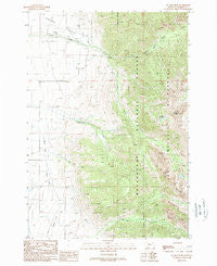 No Man Peak Montana Historical topographic map, 1:24000 scale, 7.5 X 7.5 Minute, Year 1988