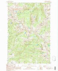 Noble Peak Montana Historical topographic map, 1:24000 scale, 7.5 X 7.5 Minute, Year 1989