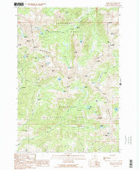 Noble Peak Montana Historical topographic map, 1:24000 scale, 7.5 X 7.5 Minute, Year 1989