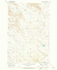 Noble Reservoir Montana Historical topographic map, 1:24000 scale, 7.5 X 7.5 Minute, Year 1969