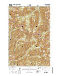 Noble Peak Montana Current topographic map, 1:24000 scale, 7.5 X 7.5 Minute, Year 2014