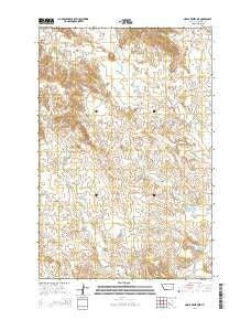 Noble Reservoir Montana Current topographic map, 1:24000 scale, 7.5 X 7.5 Minute, Year 2014