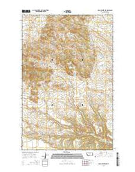 Nolan Reservoir Montana Current topographic map, 1:24000 scale, 7.5 X 7.5 Minute, Year 2014