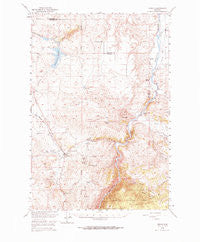 Norris Montana Historical topographic map, 1:62500 scale, 15 X 15 Minute, Year 1949