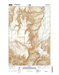 Norris NE Montana Current topographic map, 1:24000 scale, 7.5 X 7.5 Minute, Year 2014