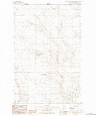 North Chinook Reservoir NE Montana Historical topographic map, 1:24000 scale, 7.5 X 7.5 Minute, Year 1984