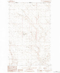 North Chinook Reservoir NE Montana Historical topographic map, 1:24000 scale, 7.5 X 7.5 Minute, Year 1984