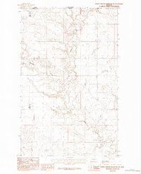 North Chinook Reservoir NW Montana Historical topographic map, 1:24000 scale, 7.5 X 7.5 Minute, Year 1984