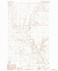 North Chinook Reservoir Montana Historical topographic map, 1:24000 scale, 7.5 X 7.5 Minute, Year 1984