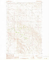 North Coulee Montana Historical topographic map, 1:24000 scale, 7.5 X 7.5 Minute, Year 1983