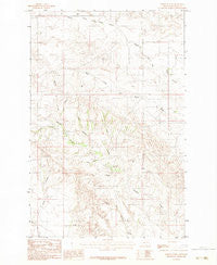 North Coulee Montana Historical topographic map, 1:24000 scale, 7.5 X 7.5 Minute, Year 1983