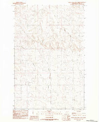 North Fork Horse Creek Montana Historical topographic map, 1:24000 scale, 7.5 X 7.5 Minute, Year 1983