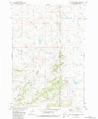 North Slick Creek Montana Historical topographic map, 1:24000 scale, 7.5 X 7.5 Minute, Year 1980