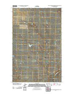North Chinook Reservoir NE Montana Historical topographic map, 1:24000 scale, 7.5 X 7.5 Minute, Year 2011