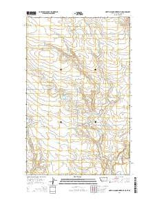 North Chinook Reservoir NE Montana Current topographic map, 1:24000 scale, 7.5 X 7.5 Minute, Year 2014