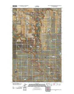 North Chinook Reservoir NW Montana Historical topographic map, 1:24000 scale, 7.5 X 7.5 Minute, Year 2011