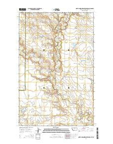 North Chinook Reservoir NW Montana Current topographic map, 1:24000 scale, 7.5 X 7.5 Minute, Year 2014