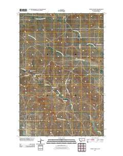 North Coulee Montana Historical topographic map, 1:24000 scale, 7.5 X 7.5 Minute, Year 2011