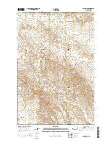 North Coulee Montana Current topographic map, 1:24000 scale, 7.5 X 7.5 Minute, Year 2014