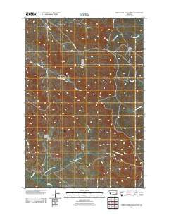 North Fork Alkali Creek Montana Historical topographic map, 1:24000 scale, 7.5 X 7.5 Minute, Year 2011
